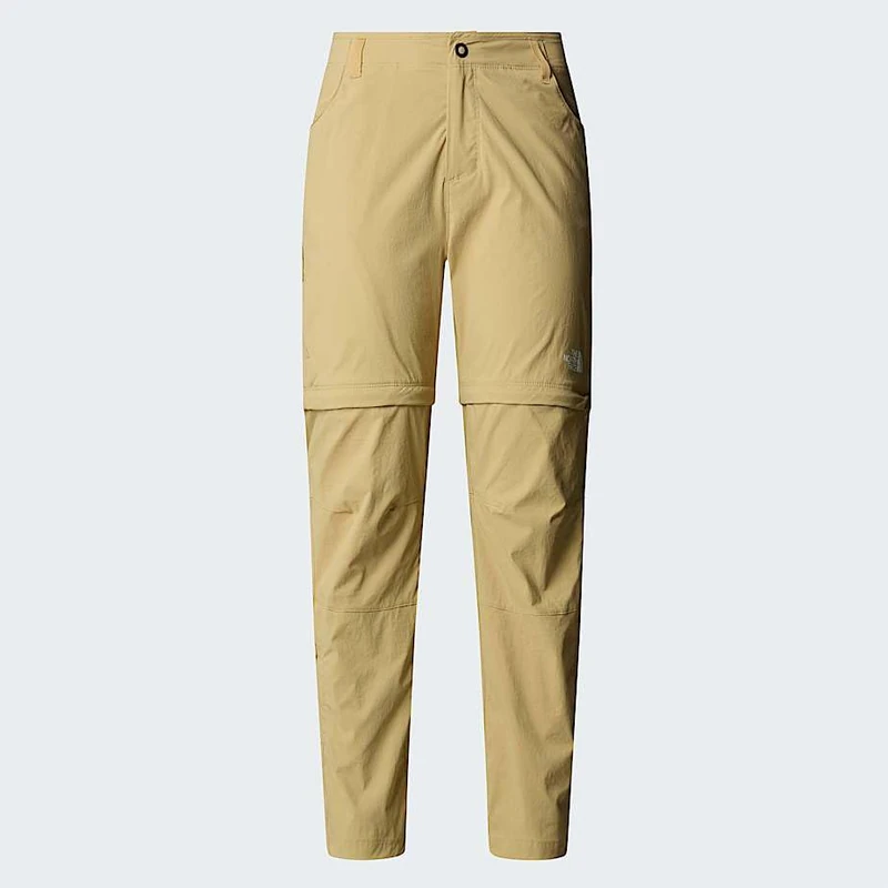 The North Face Women's Exploration Reg Straight Convertible Pants, Khaki Stone, 8 - Image 1