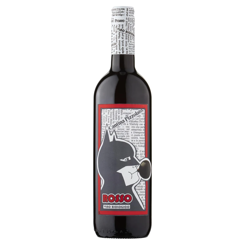 La Cantina Pizzolato NV, H-Hero Rosso, Italian Organic and Vegan Merlot (11.5% ABV), Veneto - 75cl (Pack of 6)