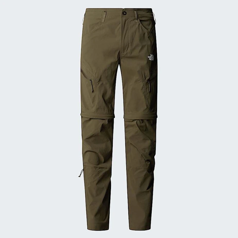 The North Face Men's Exploration Reg Tapered Convertible Pants, New Taupe Green, 28