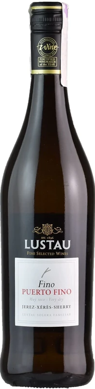 Lustau Fino Del Puerto Solera Familiar, Bodegas NV, Dry Sherry - 75cl (Pack of 6)