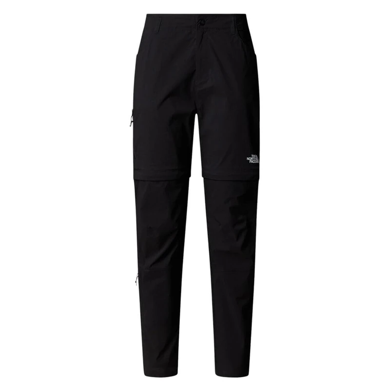 The North Face Women's Exploration Reg Straight Convertible Pants, TNF Black, 4
