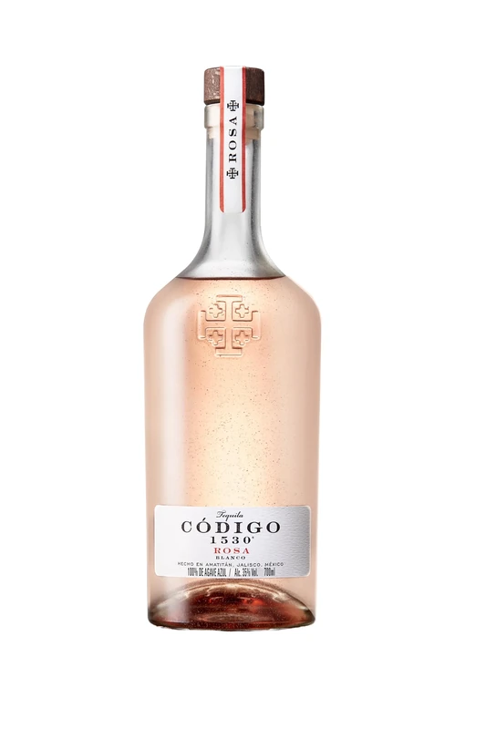 Código 1530 Rosa Blanco Ultra-Premium Tequila, Award-winning, 100 Percent Blue Weber Agave, 70cl/700ml, 35 Percent ABV (Pack of 6)
