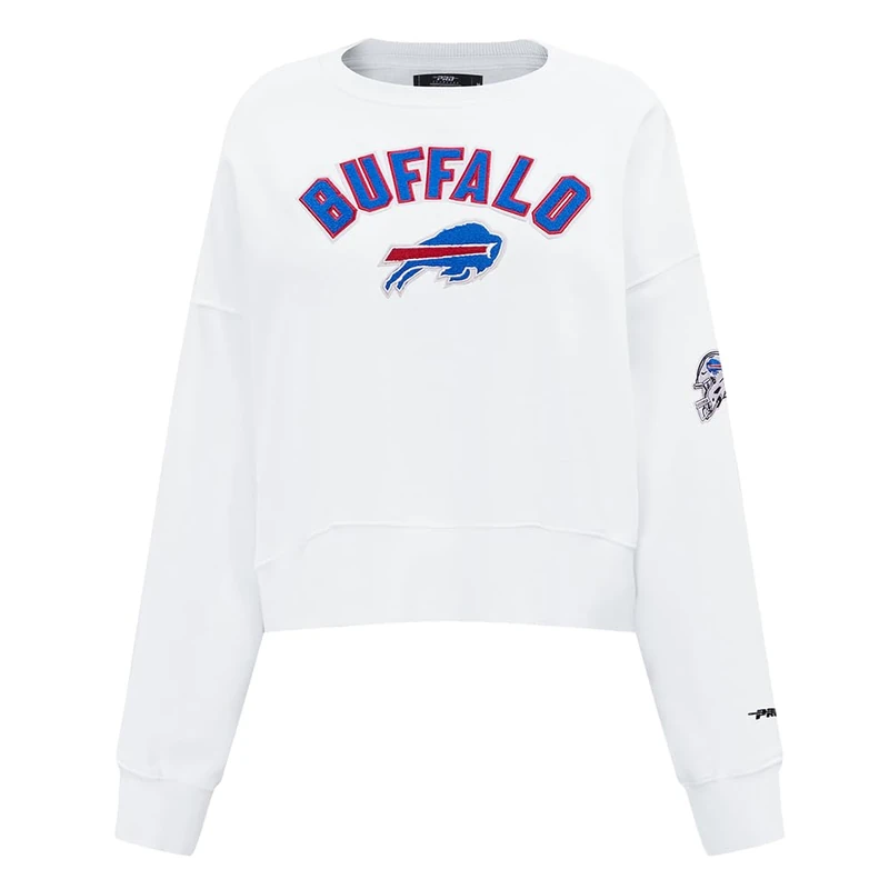 Pro Standard Womens NFL Detroit Lions Classic Chenille Crewneck Sweatshirt White Xl