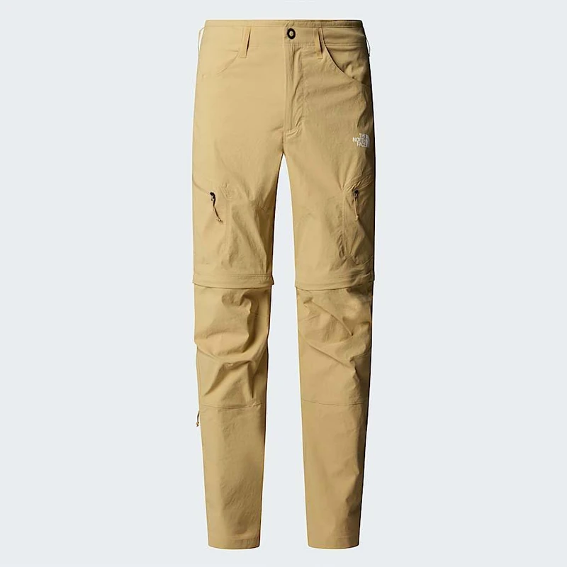 The North Face Men's Exploration Reg Tapered Convertible Pants, Khaki Stone, 38