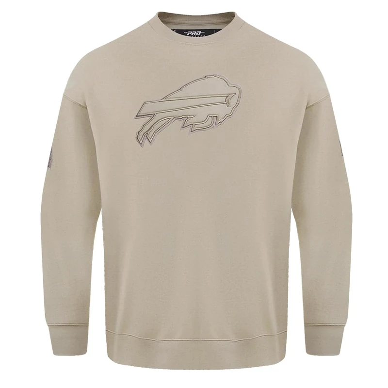 Pro Standard Mens NFL Buffalo Bills Neutral Crewneck Sweatshirt Taupe L