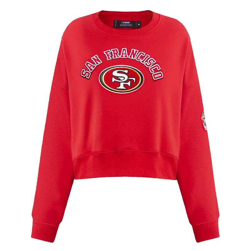 Pro Standard Womens NFL San Francisco 49Ers Classic Chenille Crewneck Sweatshirt Red M