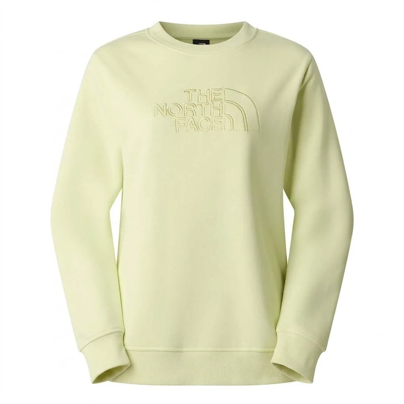 The North Face Women's Drew Peak Light Regular Crew Sweatshirt, Lemon Mist/Pear, S