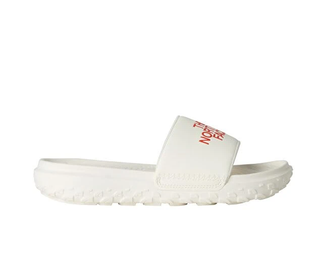 The North Face Men's M Never Stop Cush Slides, White Dune/Lava Red, 8 - Image 1