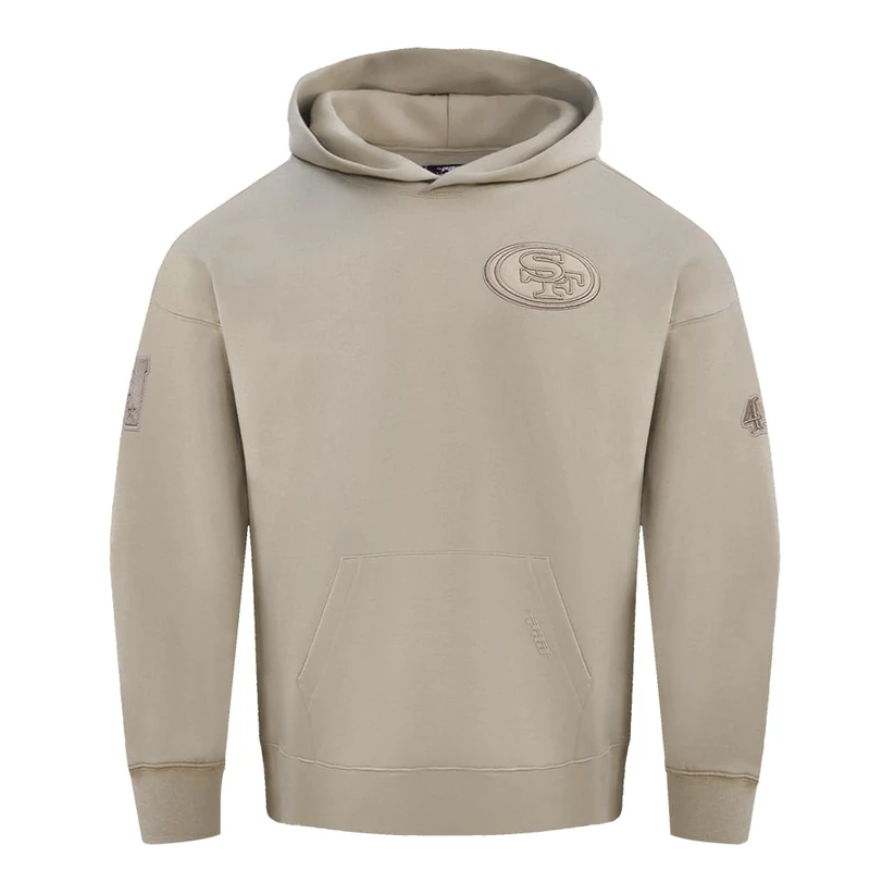 Pro Standard Mens NFL San Francisco 49Ers Neutral Pull Over Hoodie Taupe M