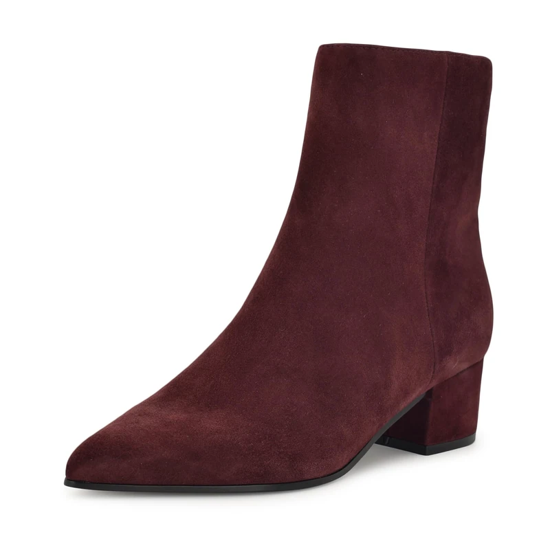 Nine West Women's Maribu Ankle Boot, Dark Red Suede 600, 6.5 UK - Image 1