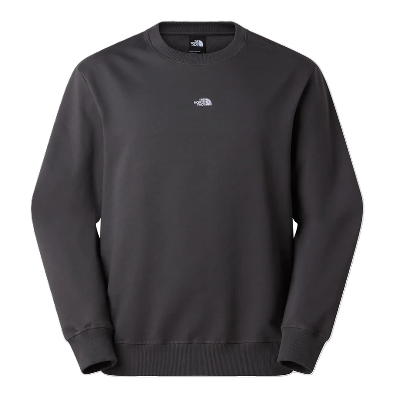 The North Face Unisex Essential Light Relaxed Crew Sweatshirt, Anthracite Grey, XL