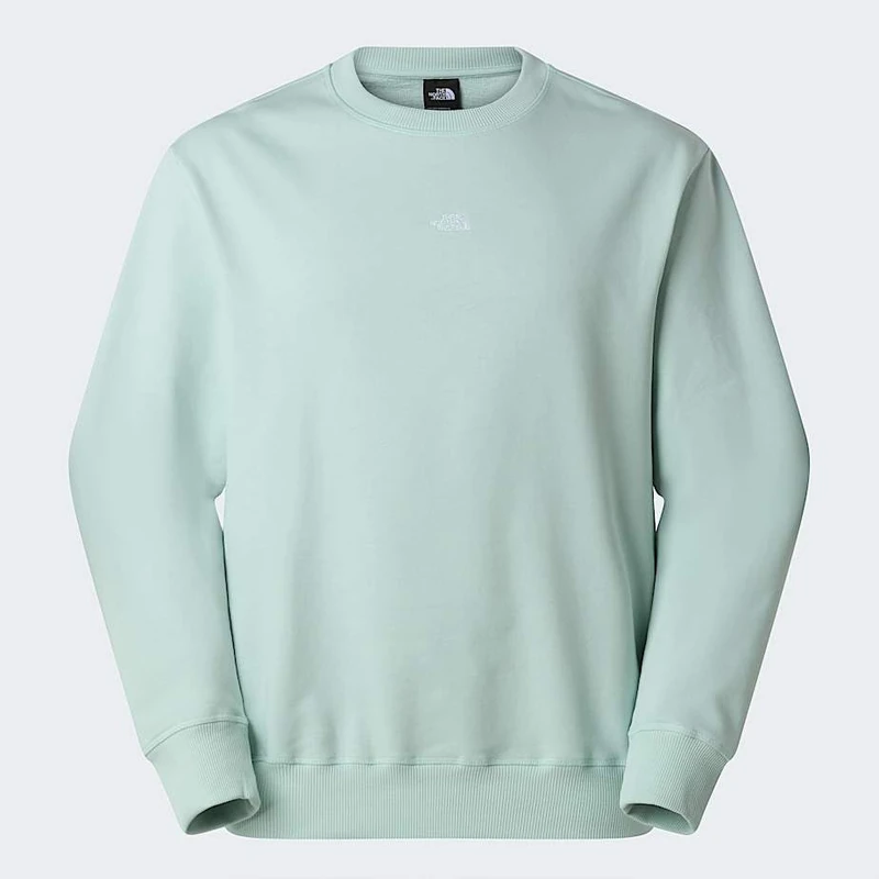 The North Face Unisex Essential Light Relaxed Crew Sweatshirt, Opal Frost, XXS - Image 1