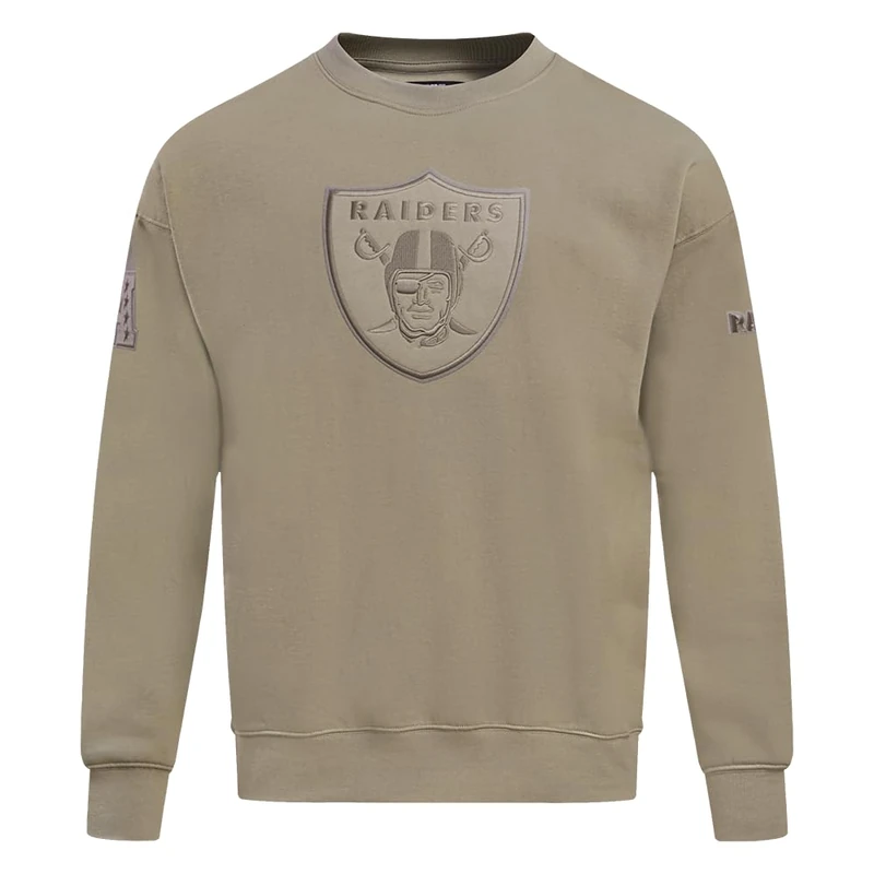 Pro Standard Mens NFL Las Vegas Raiders Neutral Crewneck Sweatshirt Taupe 2Xl