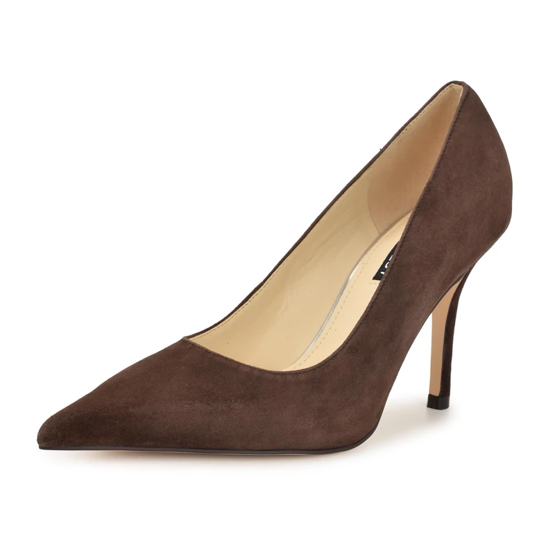 Nine West Women's Gemmha Pump, Dark Brown Suede 200, 8 UK - Image 1