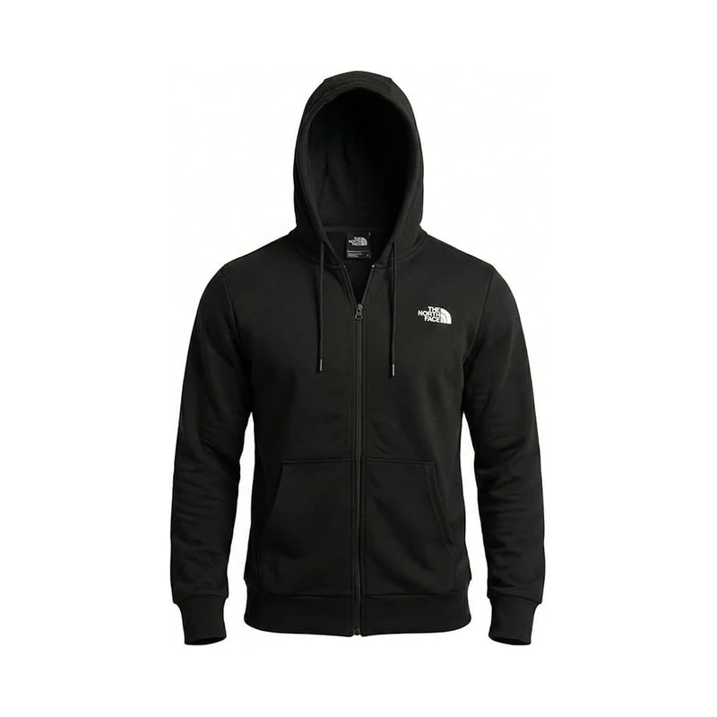 The North Face Men's Simple Dome Light Regular Full Zip Hoo Jacket, Tnf Black, S