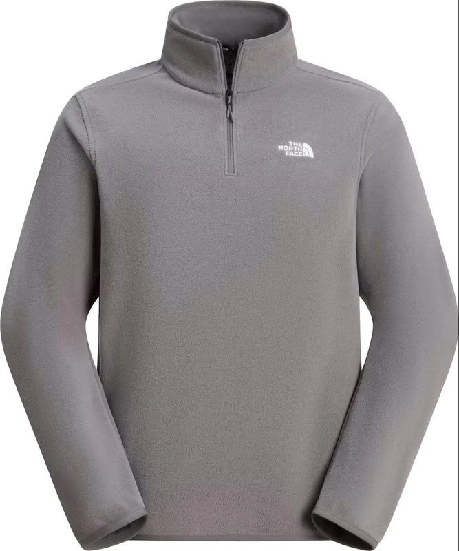 The North Face Men's Glacier Fleece 1/4 Zip Sweatshirt, Smoked Pearl, XL