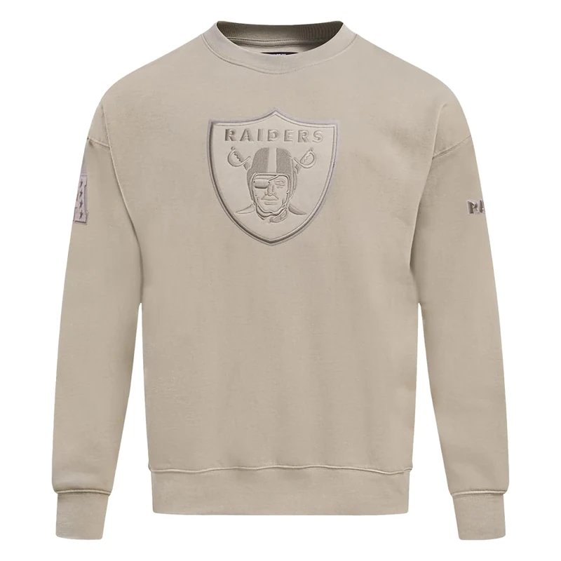 Pro Standard Mens NFL Las Vegas Raiders Neutral Crewneck Sweatshirt Taupe S