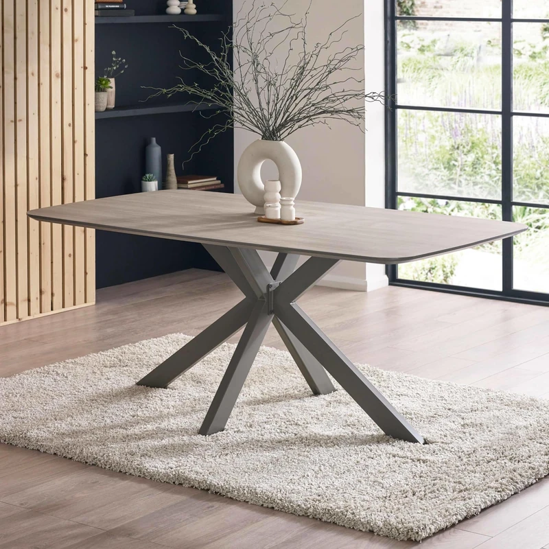 Julian Bowen Noah Taupe Rectangular Dining Table