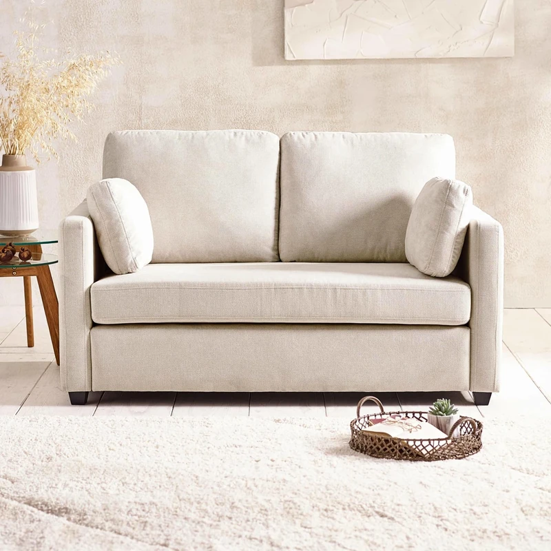 Julian Bowen Ottilie Natural Chenille 2 Seater Sofa