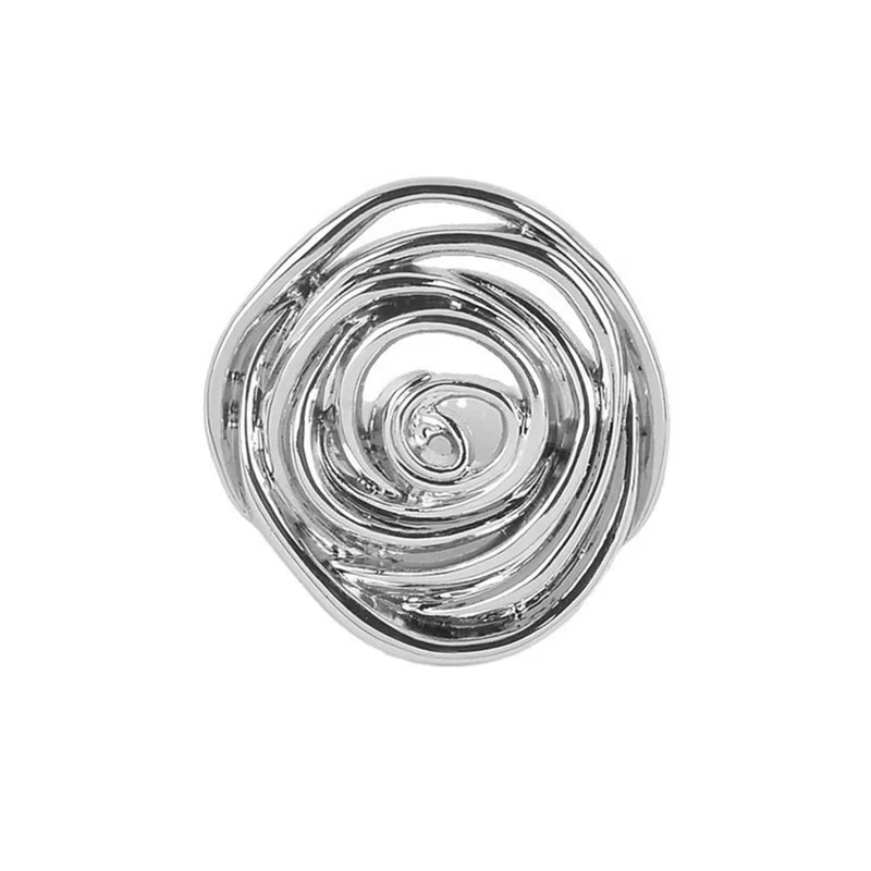 Minimalist Spiral Brooch Pins for Women Men Metal Corsage Unique Geometric Swirl Brooches Lapel Badge for Suit Coat Jacket Clothes Accessories Unisex Costume Jewelry Graduation Party, 1, Metal, no - Image 1