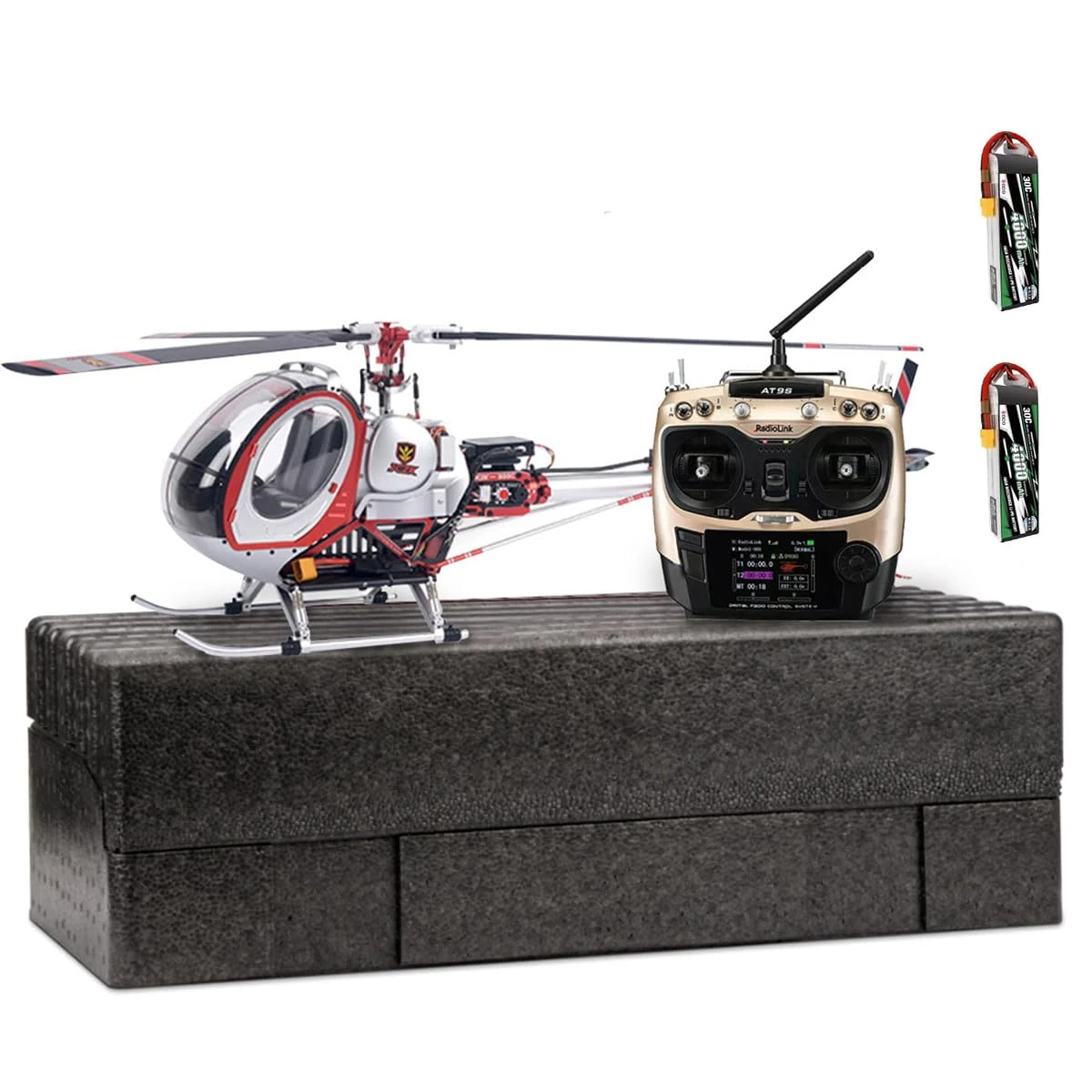 Engineerkiter JCZK 300C PRO RC Helicopter Model with Altitude Hold H1 Smart Flight Control and GPS Positioning 2.4G 12CH Flybarless Military Airplane Gift for Teens（Indoor/Outdoor）
