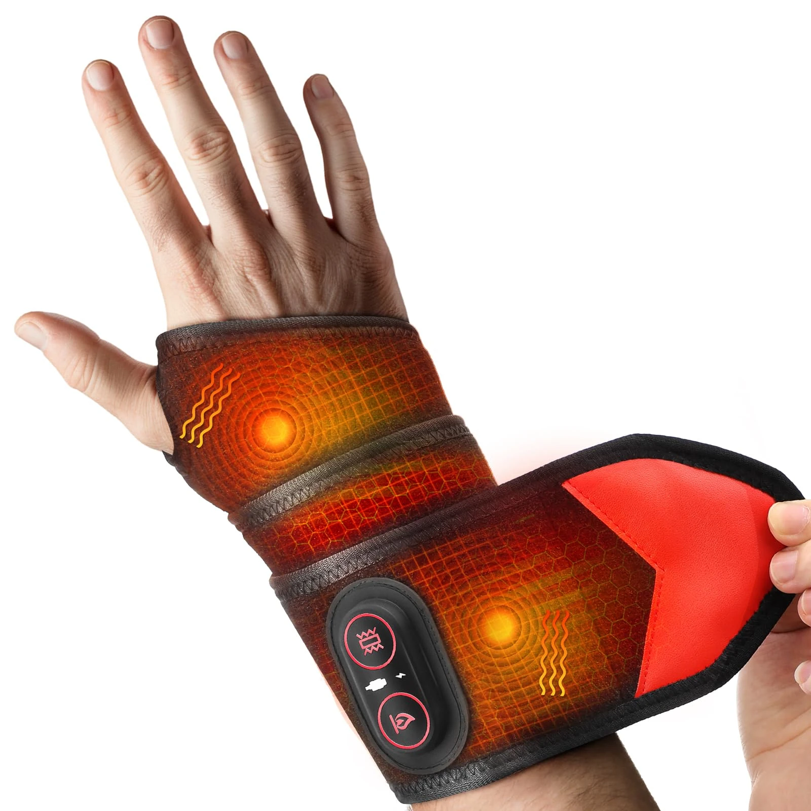 Cordless Arm Heating Pad, Heated Wrist Brace, Heating Pad for Elbow Wrist Ankle with 3 Heat Modes