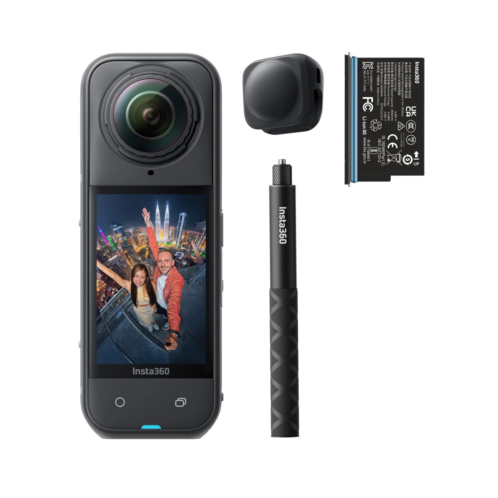 Insta360 X5 Starter Bundle - Waterproof 8K 360° Action Camera, Leading Low Light, Invisible Selfie Stick Effect, Rugged & Replaceable Lens, 3-Hour Battery, Clear Audio, Stabilization, AI Editing