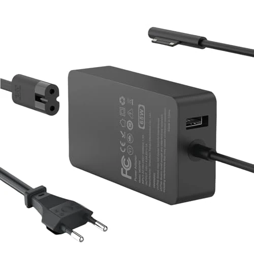 65W Surface Pro Chargeur for Microsoft Surface Pro 8/X/7/6/5/4/3