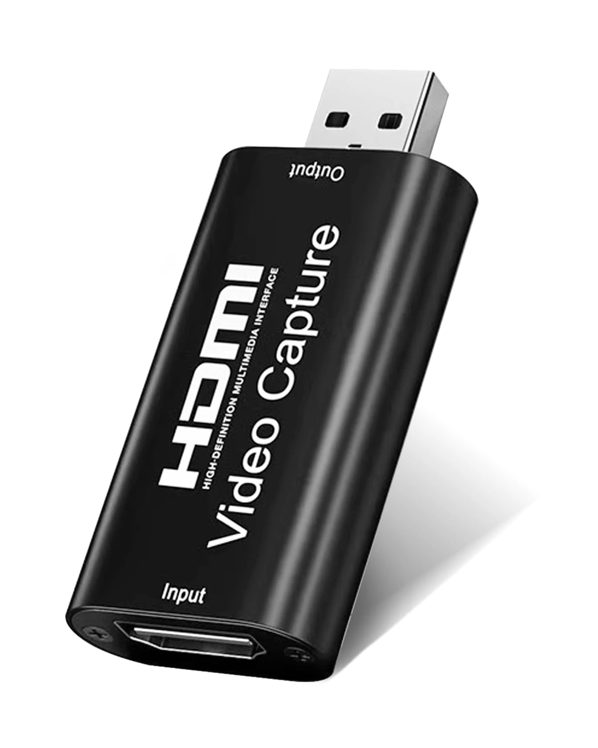HDMI to USB 2.0 Audio Video Capture Card, HDMI Capture 1080P Output Recording Card Grabber for Live Broadcasts Conference Rooms Streaming Gaming on Switch PS4 PS5 Xbox OBS PC Windows Mac OS