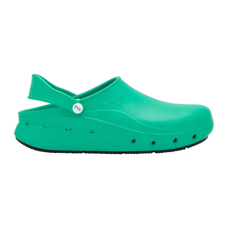Scholl Unisex's Ultragrip Clog Medical Service Shoe, Green, 10 UK