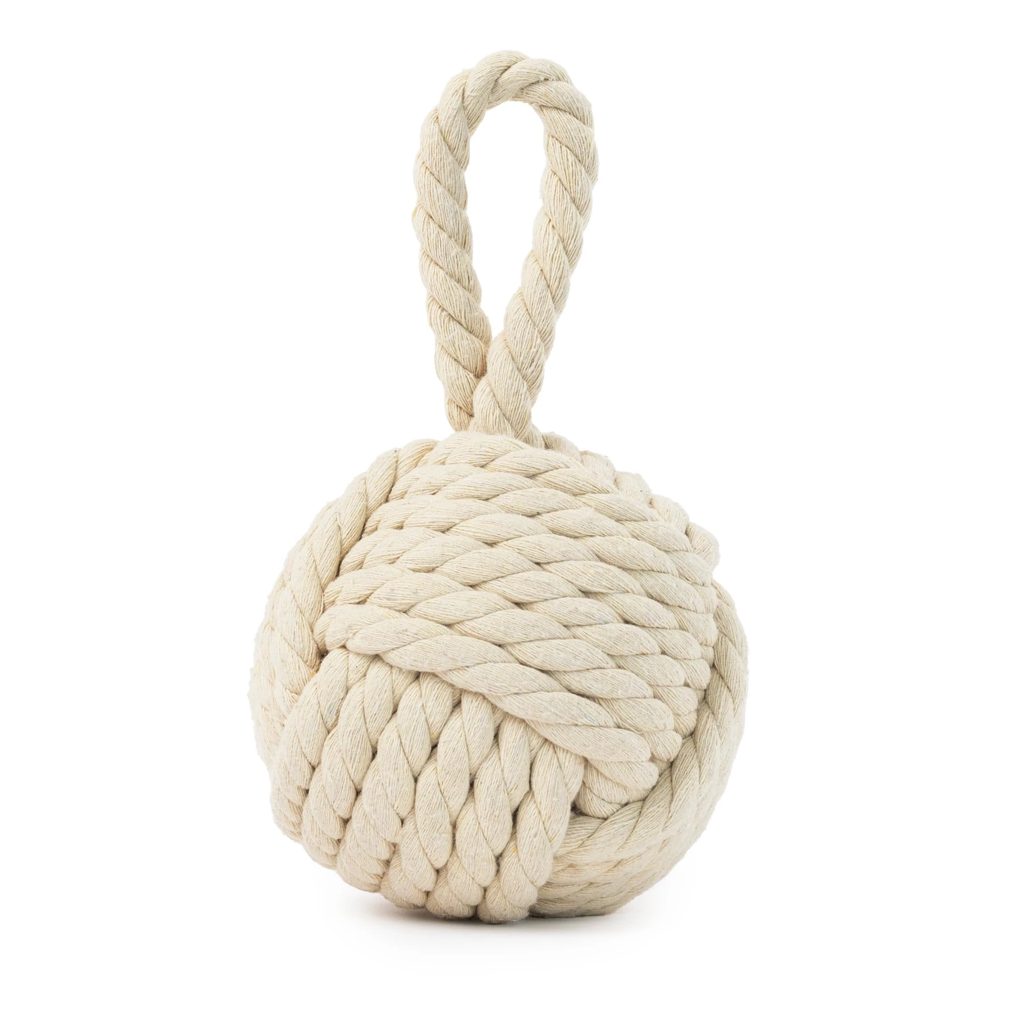 LIVIVO Weighted Door Stop, Heavy Sand-Filled Stopper, Fabric Cover for Home or Office (Rope Knot)