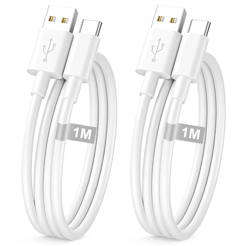 iPhone 17 16 15 Charger Cable 1M 2Pack, USB A to USB C Charger Cable Fast Charging Cable Type C to USB Cable Lead Wire for iPhone 16/16E/16 Pro Max/16 Plus,iphone 15/15 Pro Max/15 Plus,iPad,AirPods
