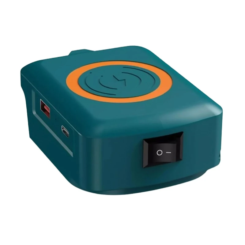 Wireless Charger Adapter with USB Charging Socket for Makita 18v Lithium-ion Battery