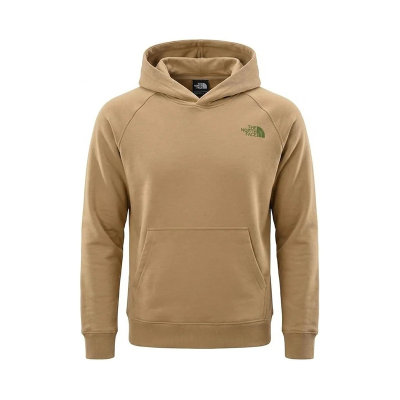The North Face Men's Raglan Box Nse Regular Hoodie, Khaki Stone, S