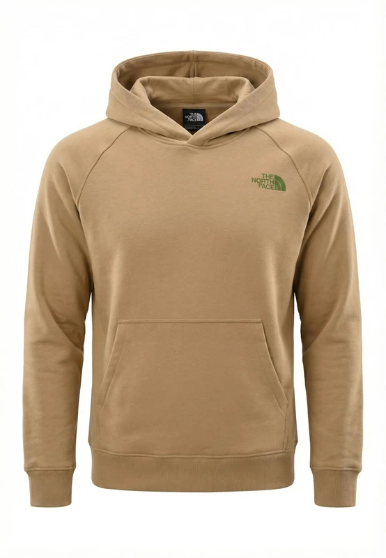 The North Face Men's Raglan Box Nse Regular Hoodie, Khaki Stone, L