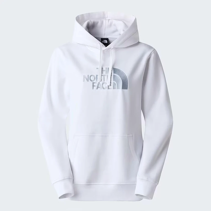The North Face Women's Drew Peak Regular Hoodie, Tnf White/Frost Grey, M