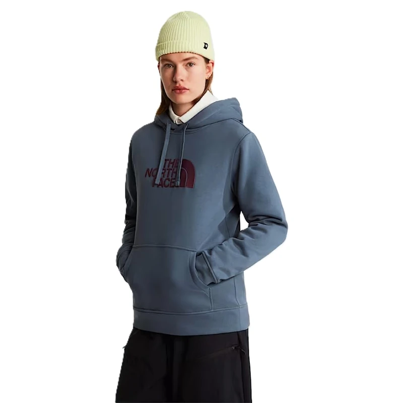 The North Face Women's Drew Peak Regular Hoodie, Granite Grey/Chroma Pur, L - Image 1