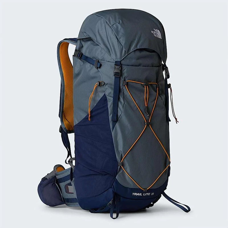 The North Face Unisex Trail Lite 36L Backpack, Granite Grey/Summit Nav - Image 1