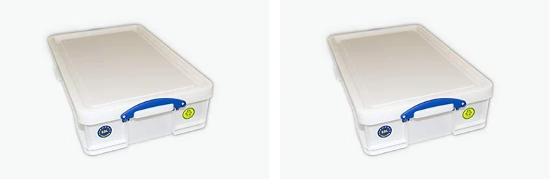 Really Useful Box Plastic Storage 33 Litre White Strong (Pack of 2)