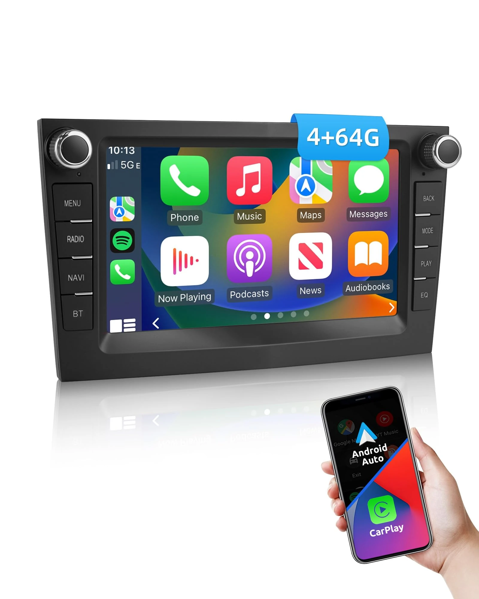 ESSGOO 4+64G Android 14 Car Stereo For Vauxhall Opel Corsa C D Zafira B Astra G H with Wireless Carplay and Android Auto, 2 DIN 7 inch Touchscreen Bluetooth Radio FM GPS SWC Navi WiFi