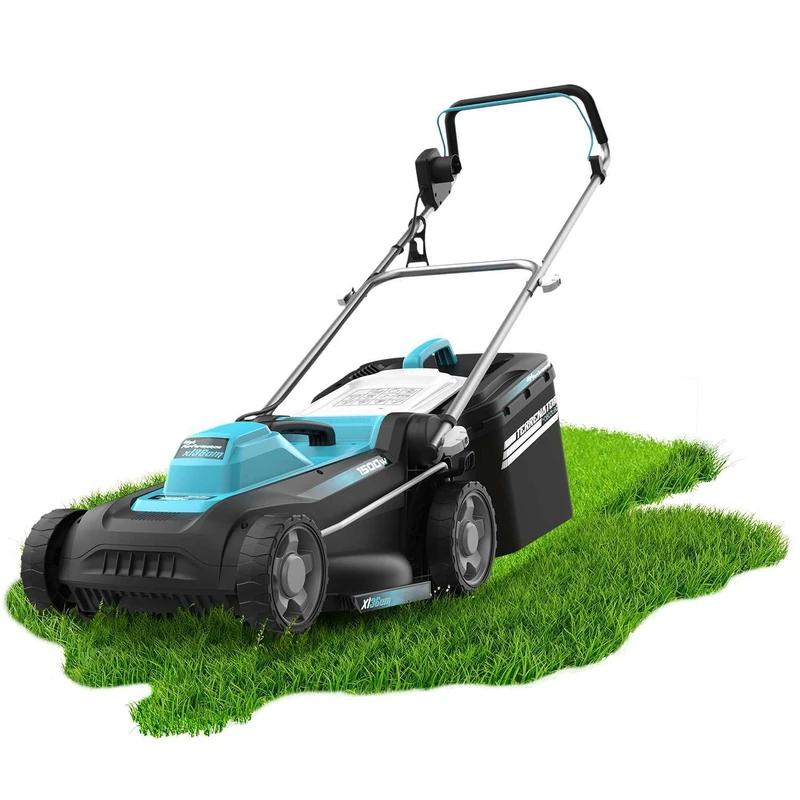 Cecotec Terrenator 360 Flex Z Cable Mower, 1500W, Cutting Width 36 cm, Height Change Z-Tech System, 3in1 with Mulching, XL Rear Wheels, Safety with BeltDrive Technology