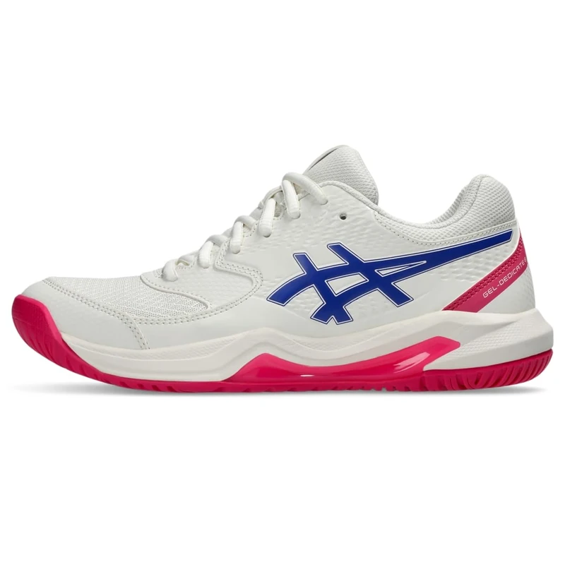 Asics Women's Gel-Dedicate 8 Tennis Shoes, Cream/Dark Cobalt, 7 UK