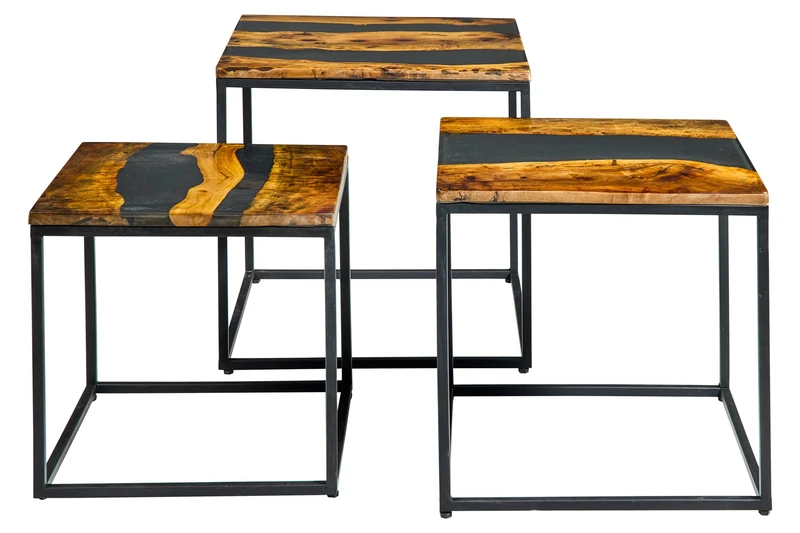 AlexandreHouse Resin – Tables Set 1/3 EBANY