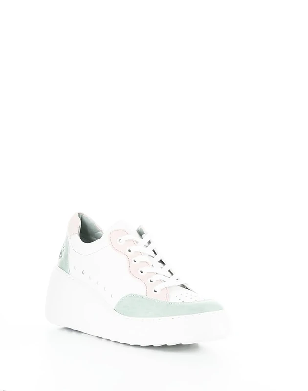 Fly London DERK742FLY, Sneaker Women's Fashion Shoes, Mint/Pale Pink/White, 4