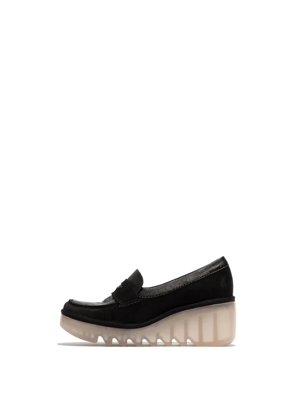 Fly London Women's BILZ609FLY Moccasin, Black, 5 UK