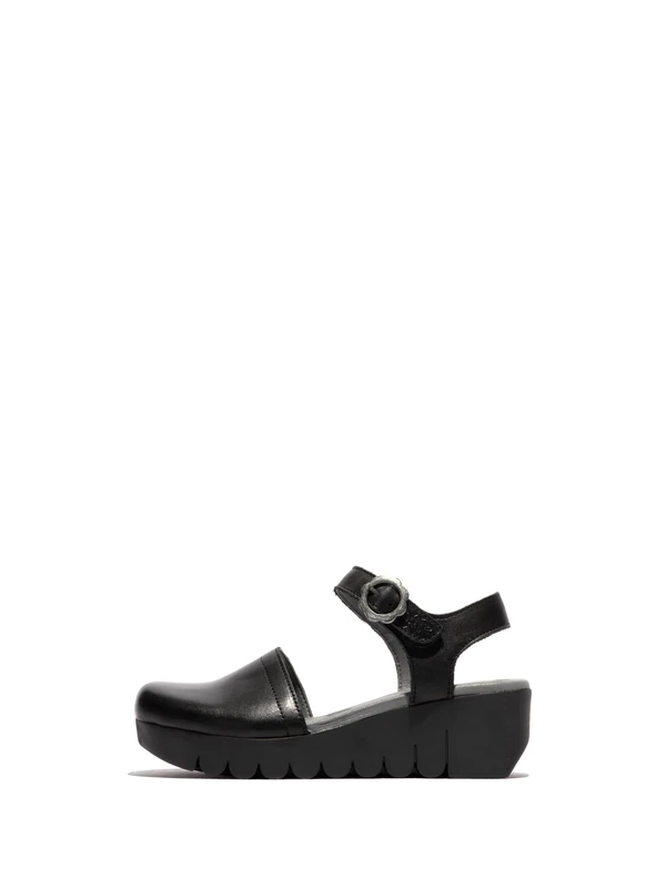 Fly London VIZI385FLY, Sandal Women's Fashion Shoes, BLACK, 7