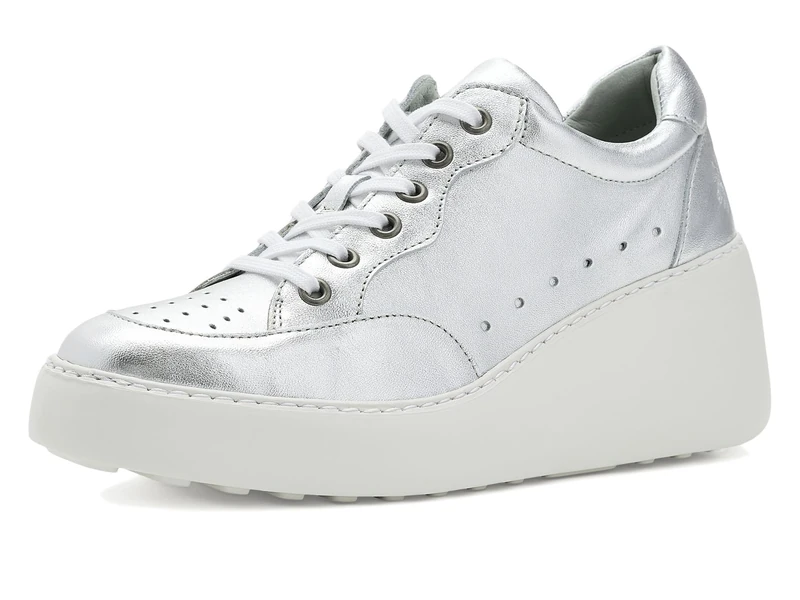 Fly London Women's DERK742FLY Sneaker, Silver, 6 UK
