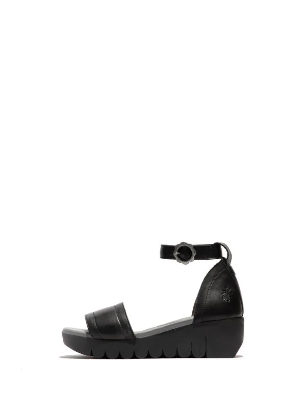 Fly London VOIK386FLY, Sandal Women's Fashion Shoes, BLACK, 9