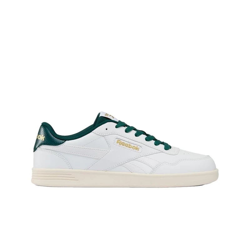 Reebok Unisex Court Advance Trainers, White/Metal Green/Goldmet, 42 EU