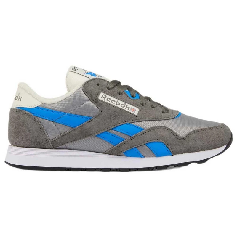 Reebok Unisex Classic Nylon Trainers, Still Grey/Grey 3/Virtual Blue, 43 EU